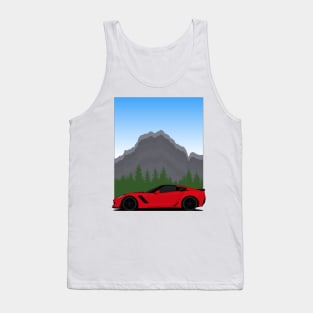 Z06 mountain Red Tank Top